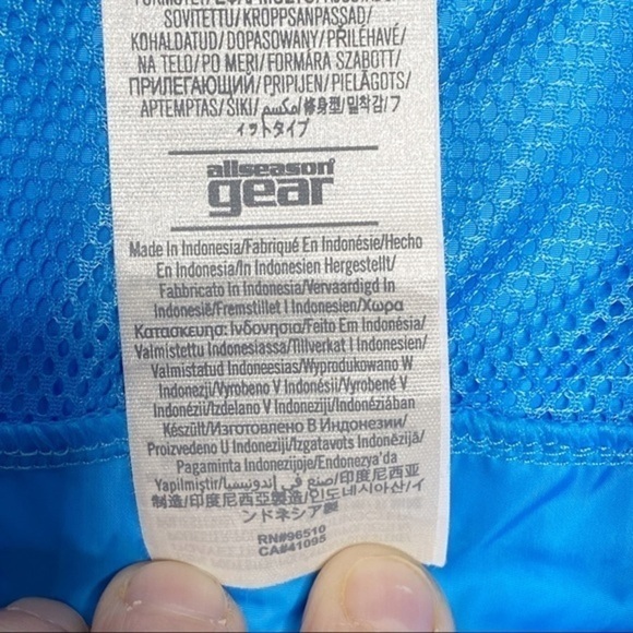 Under Armour Hooded Running Jacket Blue Medium - Picture 5 of 7